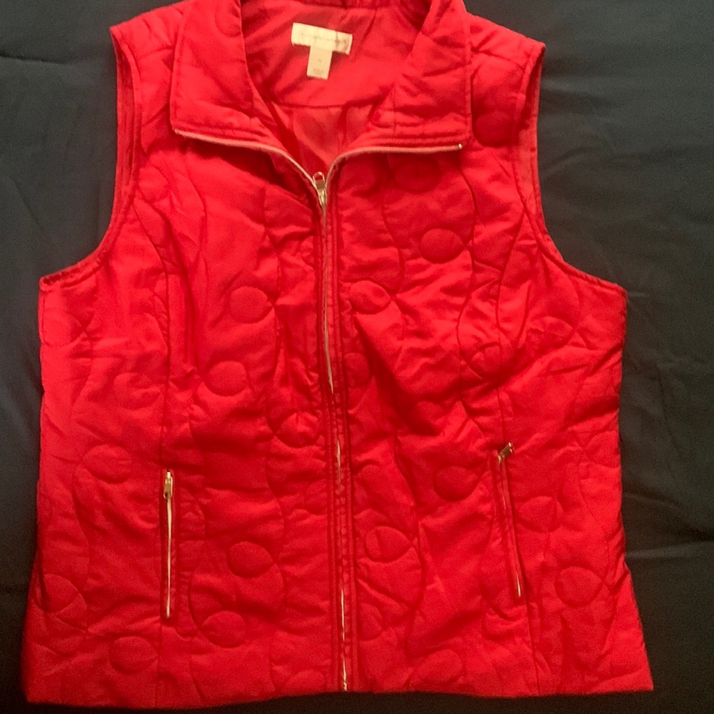 Red XL Christopher & Banks Vest (235)